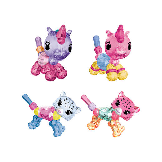 斯平马斯特Spin Master  翠斯蒂魔法手链迷你萌宠4件套小动物diy手工串珠儿童玩具 商品图4