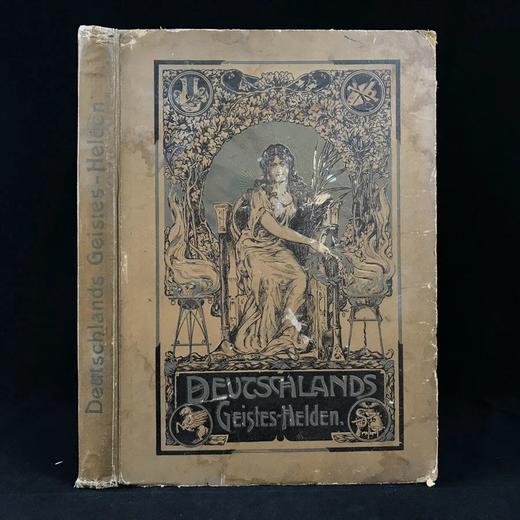 【德语】1901年 雕像与纪念碑图集 约400幅插图 漆布精装8开 商品图0