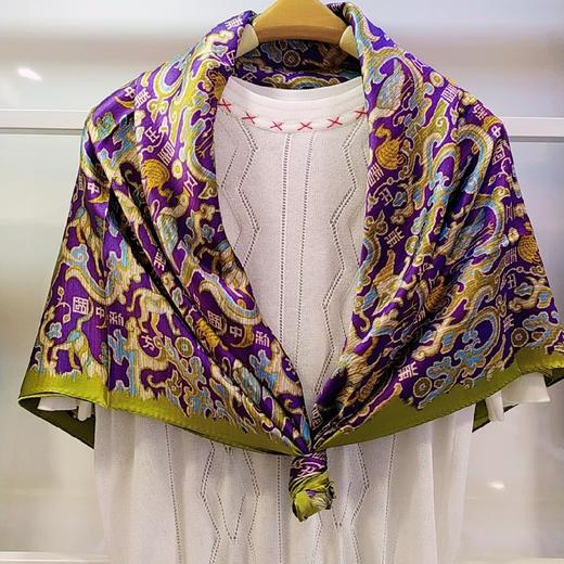 2F伊点100%桑蚕丝大方丝巾 商品图0