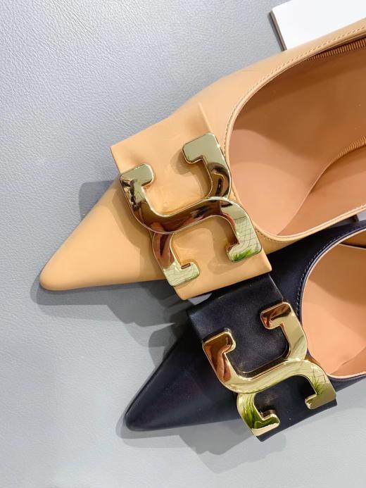 SE21002#尖头双C胎牛皮高跟鞋 商品图3