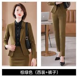 TZW-西装职业女装套装气质秋冬工装工作服 商品图3