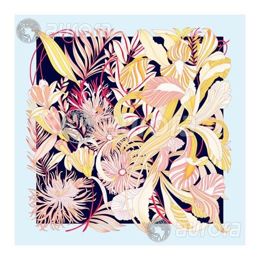 花间 真丝丝巾 商品图0