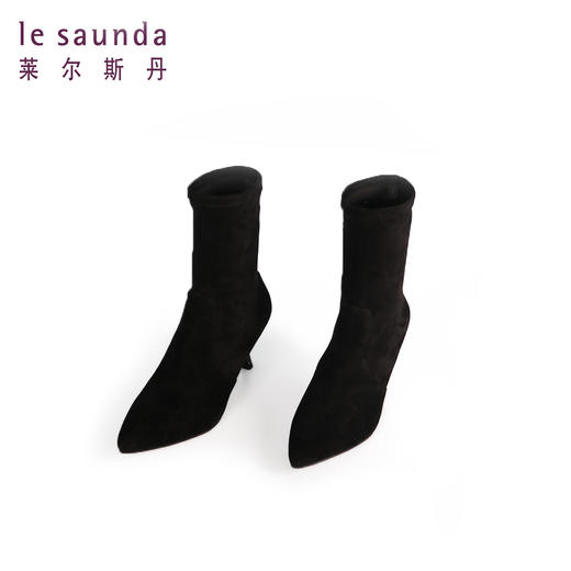 莱尔斯丹尖头绒面短靴2T71601 商品图0