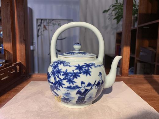 杜芳星：柴窑宋人斗茶图提梁壶 商品图2