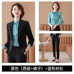 TZW-西装职业女装套装气质秋冬工装工作服 商品图5