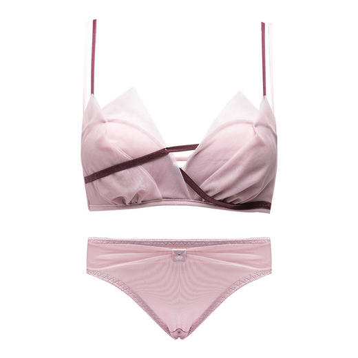 内衣女小胸显大聚拢上托防下垂无钢圈秋冬款无肩带性感美背文胸罩 商品图4