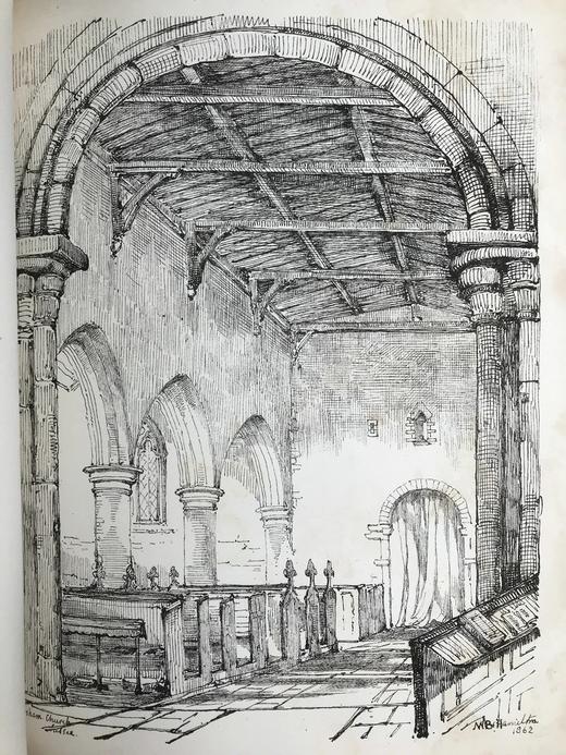 1862年 绘画协会作品集 约百幅插图 真皮精装大16开 商品图5