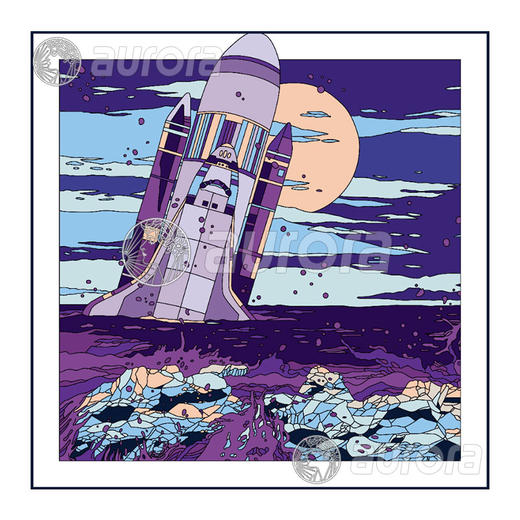 月色阿波罗 真丝丝巾 商品图0