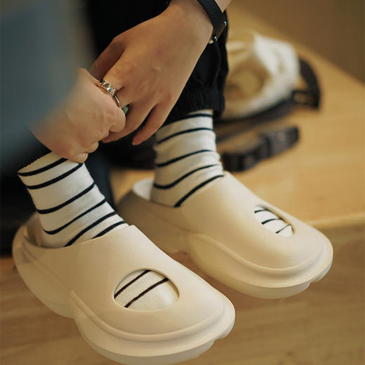 新款炸街外星人小红书潮流包头时尚凉拖厚底老爹拖鞋 商品图4