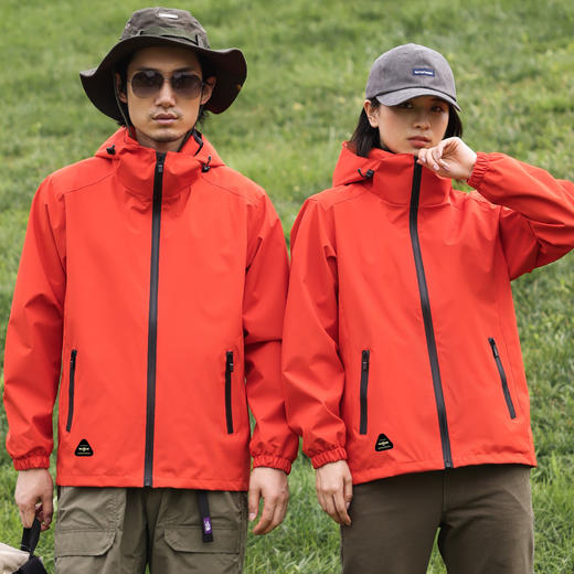 NMJ-1001秋冬2021新款防水薄料纯色户外休闲登山男女款轻便风衣 商品图2