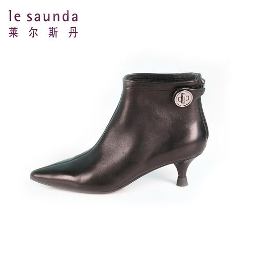 莱尔斯丹时尚优雅圆锥跟短靴1T45401 商品图0