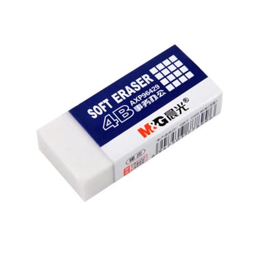 晨光橡皮/AXP96429小学生用4B不留痕少屑考试专用美术素描铅笔擦 商品图1