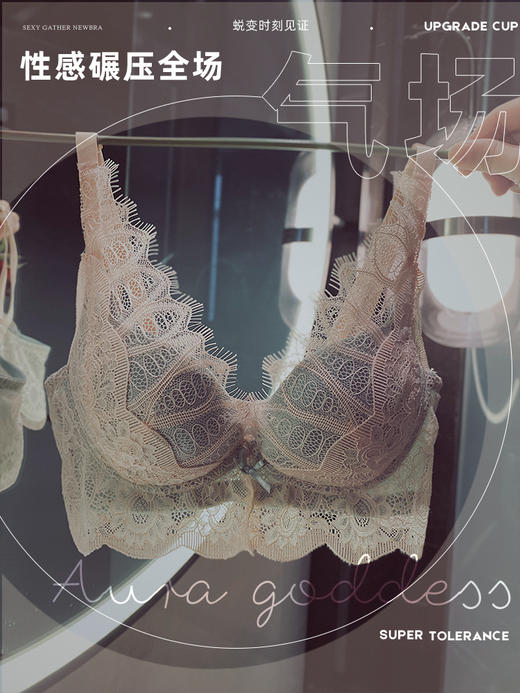 黛唯梵内衣女小胸聚拢收副乳防下垂无钢圈显大胸罩上托bra平胸专用文胸 商品图4