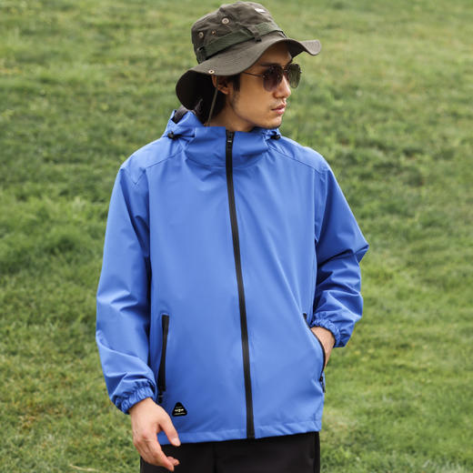NMJ-1001秋冬2021新款防水薄料纯色户外休闲登山男女款轻便风衣 商品图4