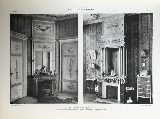 【法语】44*33cm！1925年 法国帝政风格家具图集（卷3） 40页插图 散页装 商品图12