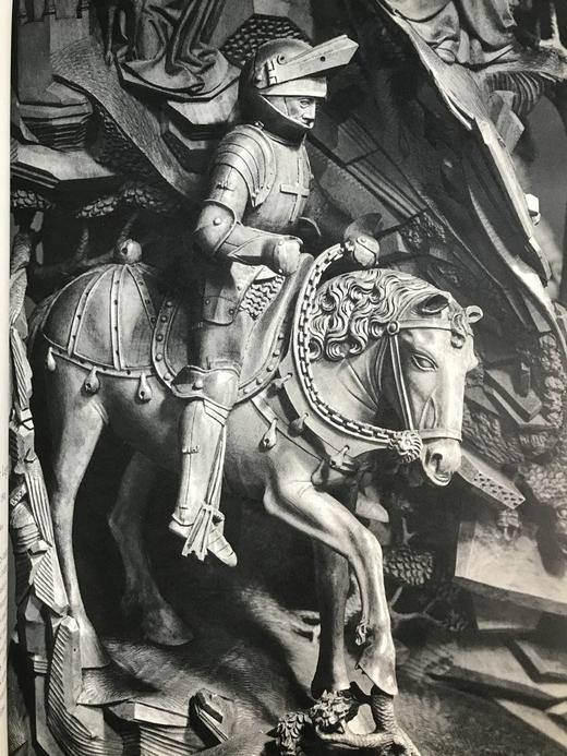 哥特式雕塑图集 32幅插图 漆布精装8开 商品图9