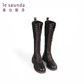 莱尔斯丹2021新款高筒骑士靴子显瘦英伦风马丁靴2T39901