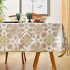 橙绿佩斯利布拉格的琉璃帆布桌布 商品缩略图0