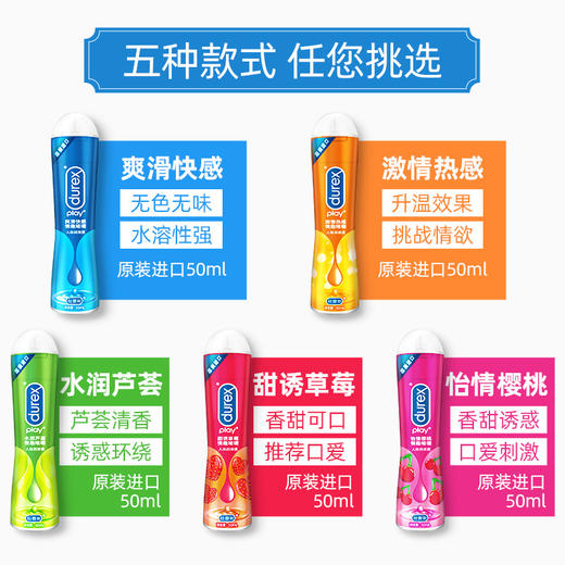 杜蕾斯 冰火人体爽滑润滑液 冰感/热感 50ml 商品图2