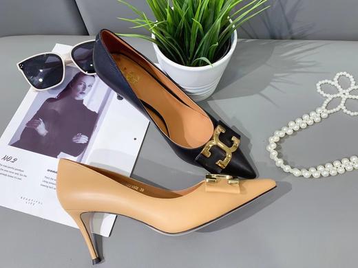 SE21002#尖头双C胎牛皮高跟鞋 商品图2