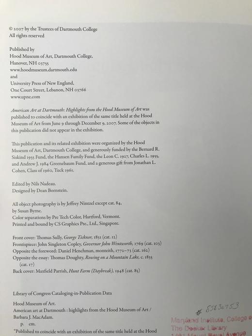 达特茅斯美国艺术图集 203幅插图 平装大16开 商品图4