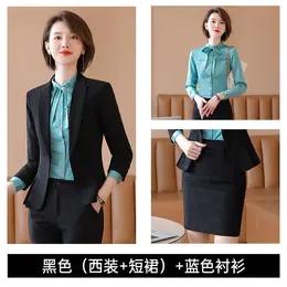 TZW-西装职业女装套装气质秋冬工装工作服 商品图0