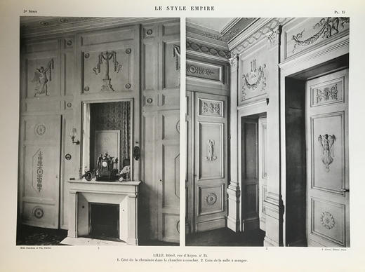 【法语】44*33cm！1925年 法国帝政风格家具图集（卷3） 40页插图 散页装 商品图11