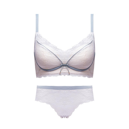 显胸大内衣少女小胸聚拢上托无钢圈收副乳防下垂调整型文胸罩套装 商品图4