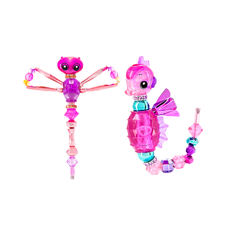 斯平马斯特Spin Master  翠斯蒂魔法手链单件装小动物儿童DIY手工串珠子项链玩具