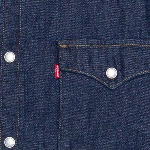 Levi's李维斯男士时尚翻领牛仔长袖衬衫潮857440000 商品图4