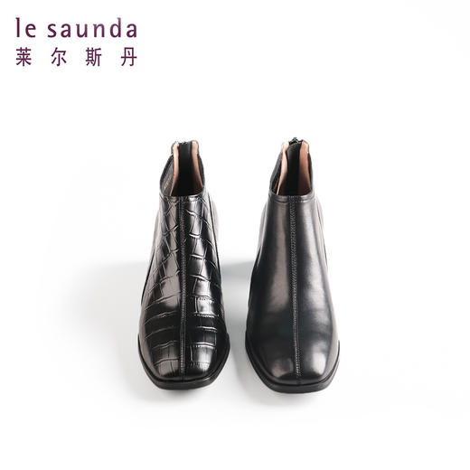 莱尔斯丹百搭复古粗跟女鞋2T53702 商品图2