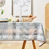 经典苏格兰灰蓝格纹桌布棉质帆布长方形桌布 商品缩略图0