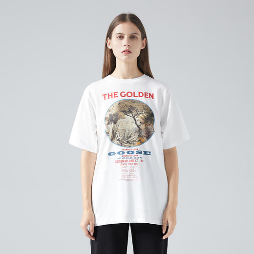 GOLDEN GOOSE 黄金鹅  女士风景印花短袖T恤G36WP026.R1 商品图0
