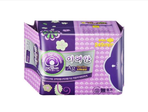 韩国进口李丽安-日用卫生巾245mm*12片 商品图0