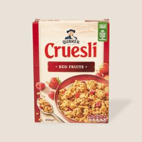 桂格覆盆子草莓谷物粒即食燕麦片 450g