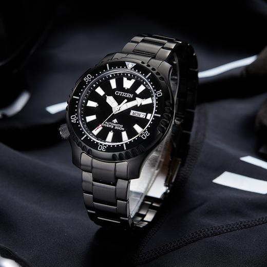 西铁城日本官方正品不锈钢覆BIP河豚二代200米潜水星期日历机械表NY0135-80EB 商品图6