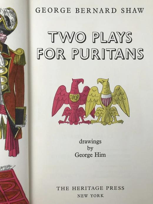 萧伯纳戏剧两部 乔治·西姆插图 精装大16开带书匣 商品图3