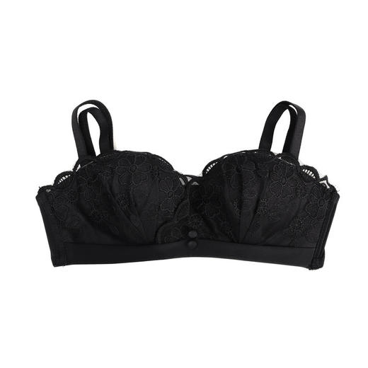 夏季蕾丝半杯内衣女薄款无肩带微聚拢无钢圈胸罩性感舒适透气文胸 商品图4