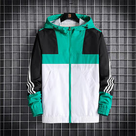 【男装】男风衣连帽宽松跑步防风上衣外套