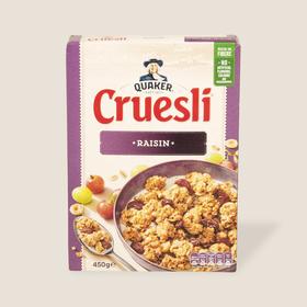 桂格榛子葡萄干谷物粒即食燕麦片 450g