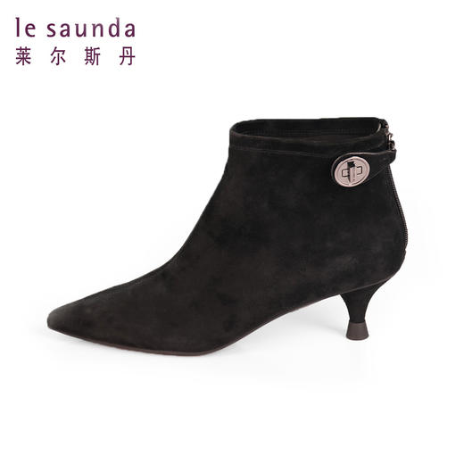 莱尔斯丹时尚优雅圆锥跟短靴1T45401 商品图1