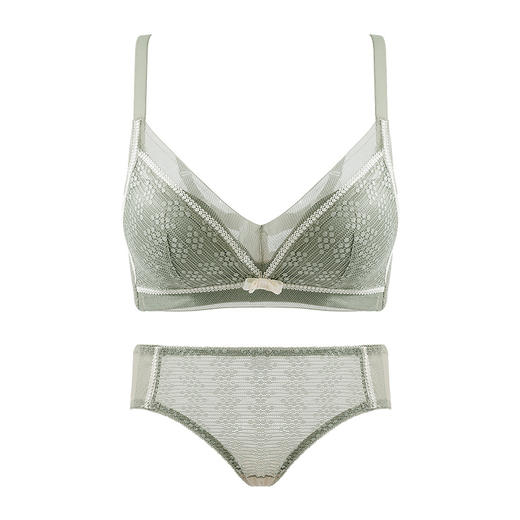 小胸平胸专用文胸罩内裤一套装高品质内衣女聚拢调整型无钢圈性感 商品图4