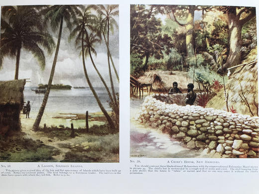 1923年 大洋洲风景图集 59幅插图（含32幅彩色） 漆布精装18开 商品图4