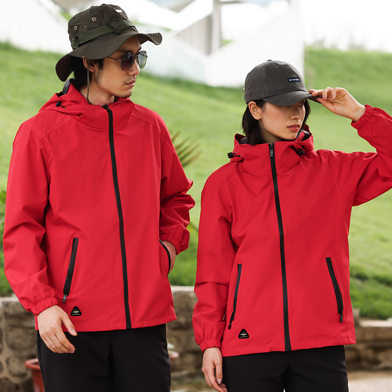 NMJ-1001秋冬2021新款防水薄料纯色户外休闲登山男女款轻便风衣