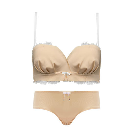 内衣小胸聚拢无钢圈薄款夏季少女日系胸衣显胸大文胸罩内裤一套装 商品图4