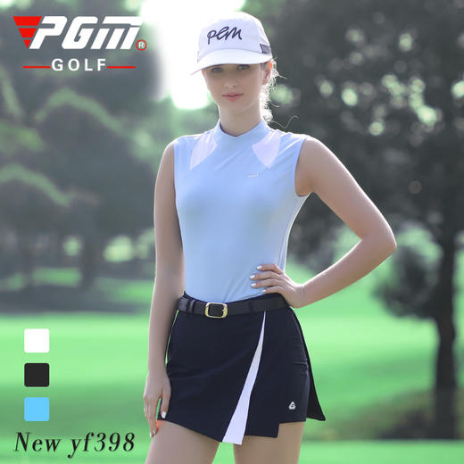 PGM高尔夫衣服女夏季新品无袖上衣弹力速干2021新品高尔夫服装T恤 商品图1