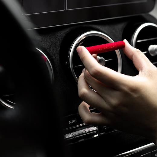 DAILY LAB小金条女王红丝绒款礼物固体车载香水高档汽车出风口轻奢纯植物精油萃取车内除异味 满杯柚子香 女王红丝绒 商品图6