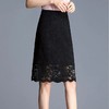 TZF-ASJM210828新款时尚气质高腰蕾丝包臀半身裙 商品缩略图1