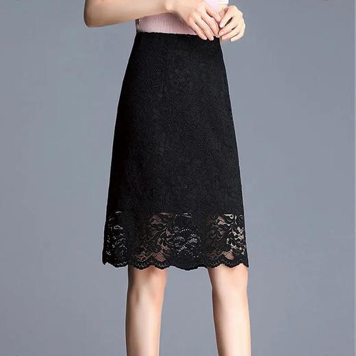 TZF-ASJM210828新款时尚气质高腰蕾丝包臀半身裙 商品图1