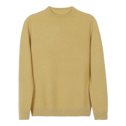 METTE羊绒世家2021年女100%山羊绒衫时尚立体绞花半高领保暖毛衣 商品图9